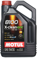 Motul 8100 X-Clean EFE SAE 5W-30 Full Synthetic Motor Oil – 5L | 100% Synthetic Engine Oil | Long Drain & High Performance