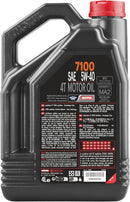 Motul 7100 5W-40 4T Full Synthetic Motorcycle Engine Oil 4L | Ester-Based 5W40 Motor Oil