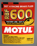 Motul RBF 600 DOT 4 Factory Line Synthetic Brake Fluid – 500ml 2-Pack