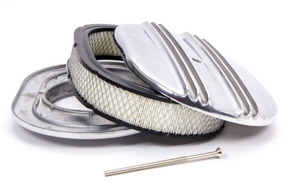 RACING POWER CO-PACKAGED 12x2 Alum Oval Finned A/C Polished R6320
