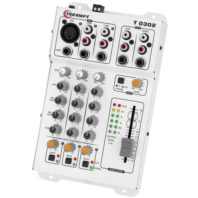 Taramps T 0302-3 Channel Sound Table Accessory Audio Mixer