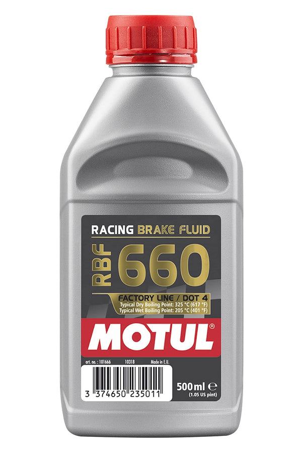 Motul RBF 660 DOT 4 100% Synthetic Racing Brake Fluid 500ml