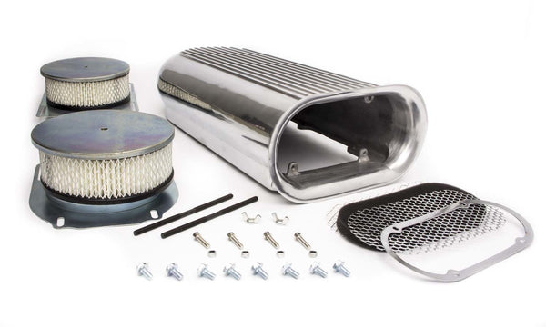 RACING POWER CO-PACKAGED Polished Hilborn Style Dual Quad Scoop R5233