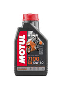Motul 7100 4T 10W-40 Road & Off Road 100% Synthetic Motorcycle Oil 1L