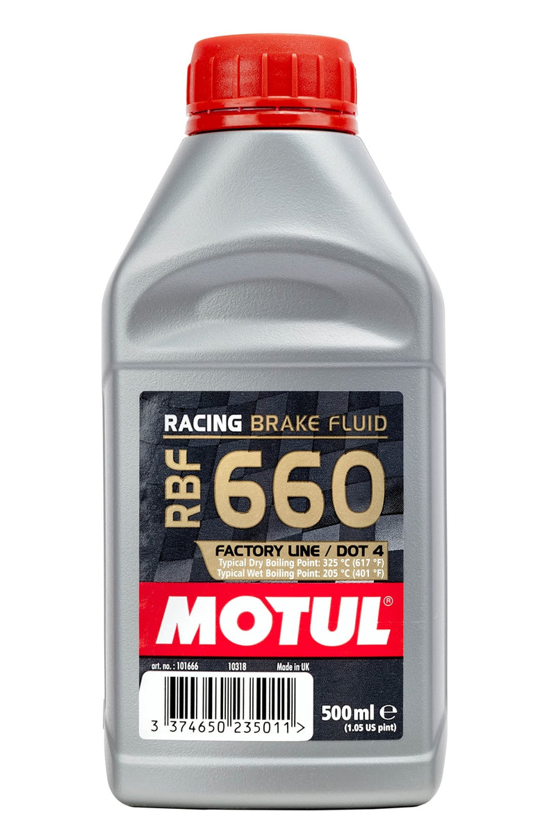 Motul RBF 660 DOT 4 100% Synthetic Racing Brake Fluid – 500ml