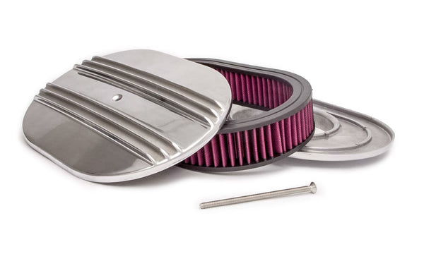 RACING POWER CO-PACKAGED 12x2 Alum Oval Finned A/C Polished R6321
