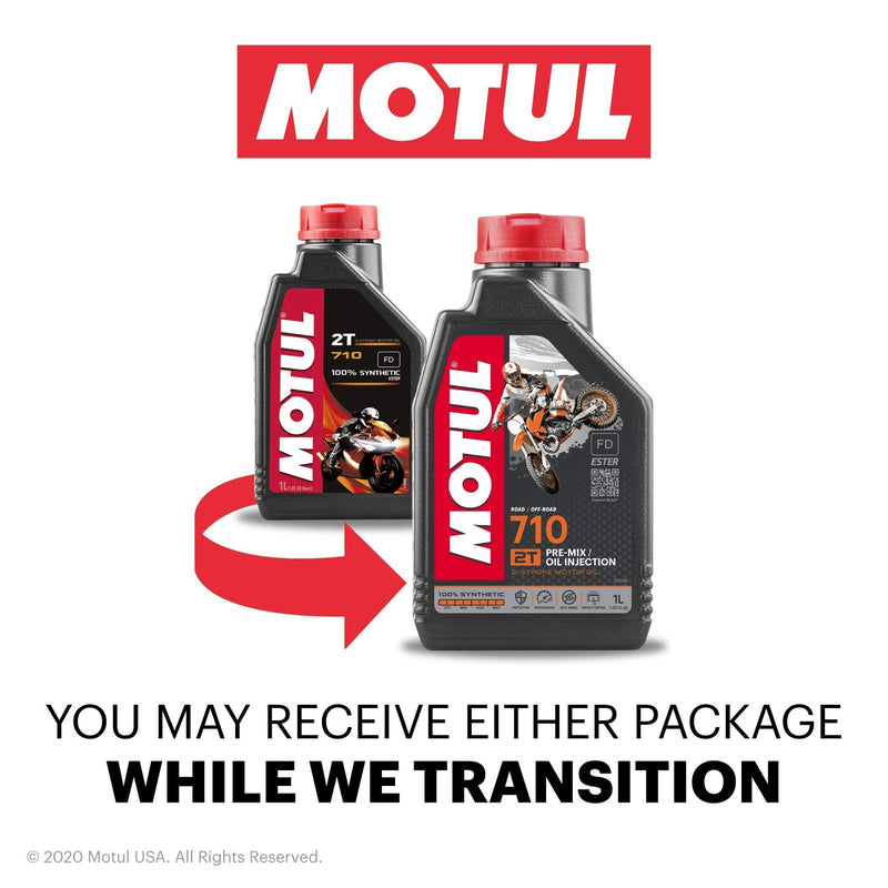 Motul 710 2T 100% Synthetic 2-Stroke Motor Oil 1L
