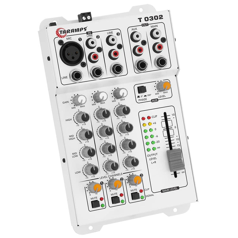 Taramps T 0302-3 Channel Sound Table Accessory Audio Mixer
