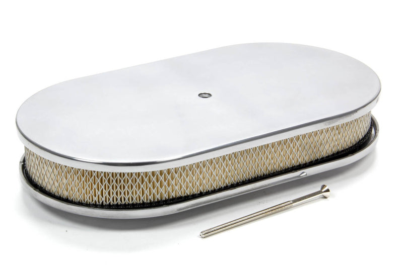 RACING POWER CO-PACKAGED Air Cleaner Oval Polish ed R6021-1