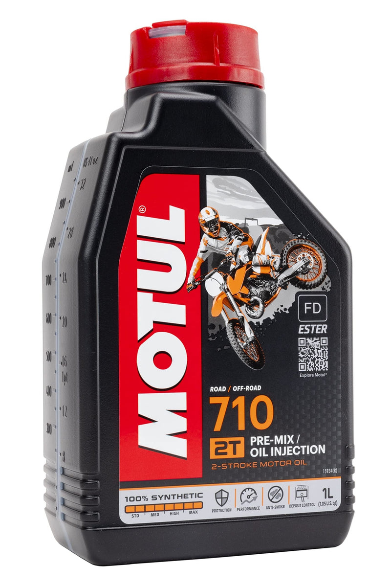 Motul 710 2T 100% Synthetic 2-Stroke Motor Oil 1L