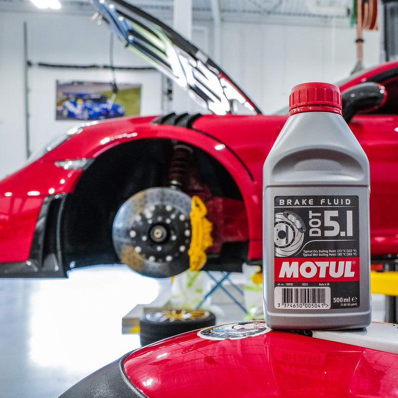 Motul 100950 100% Synthetic Brake Dot 5.1 Brake Fluid 500 ml