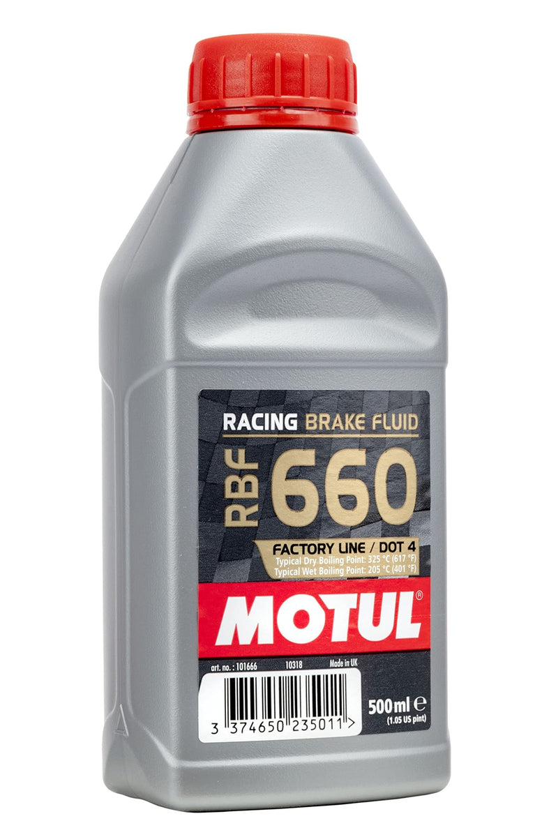 Motul RBF 660 DOT 4 100% Synthetic Racing Brake Fluid – 500ml