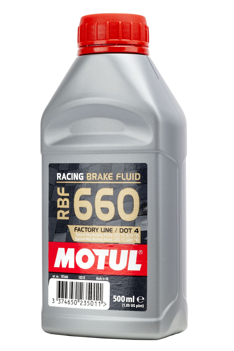 Motul RBF 660 DOT 4 100% Synthetic Racing Brake Fluid – 500ml