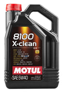 Motul 8100 X-clean SAE 5W-40 100% Synthetic Motor Oil 5L