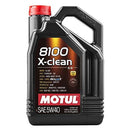 Motul 8100 X-clean SAE 5W-40 100% Synthetic Motor Oil 5L