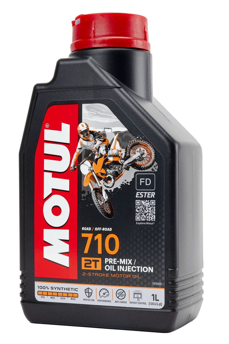 Motul 710 2T 100% Synthetic 2-Stroke Motor Oil 1L