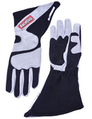 RACEQUIP Gloves Outseam Black/ Gray Large SFI-5 358605RQP