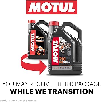 Motul 710 2T Full Synthetic Premix/ Oil Injection 2 Stroke Oil 4 Liter (104035)