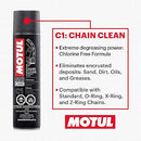 Motul Chain Care Kit – Motorcycle Chain Lube & Cleaner Set – C1 + C2 MC Care System