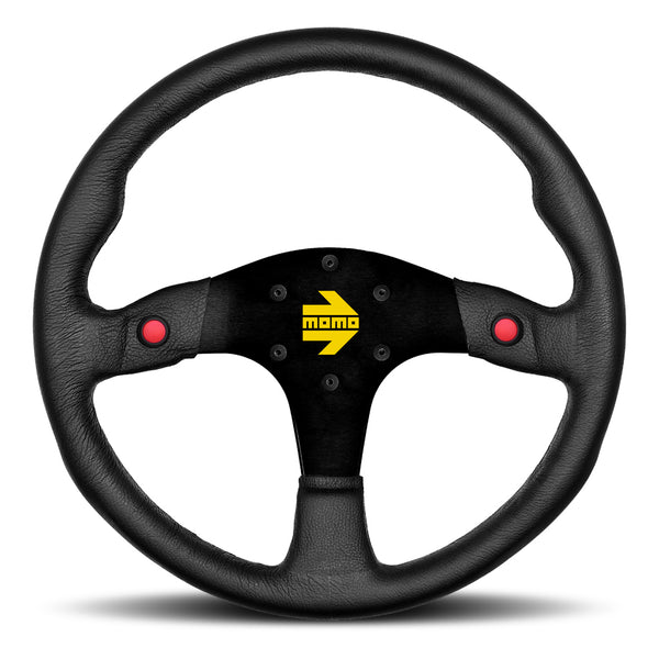 MOMO AUTOMOTIVE ACCESSORIES MOD 80 Steering Wheel Black Leather R1980/35L