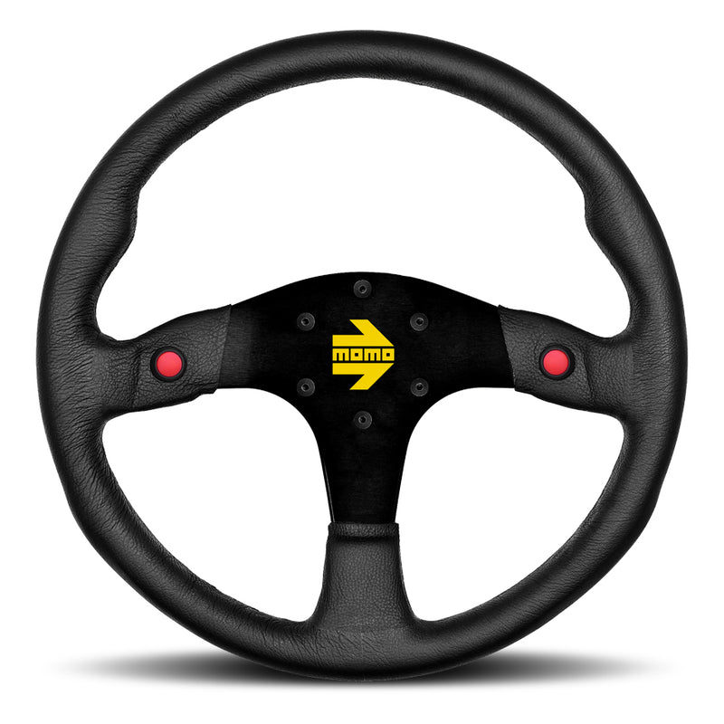 MOMO AUTOMOTIVE ACCESSORIES MOD 80 Steering Wheel Black Leather R1980/35L