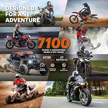 Motul 7100 Sport & Adventure 4T 20W50 Ester Synthetic Motorcycle Oil 4L