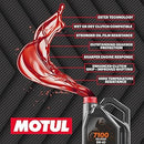 Motul 7100 5W-40 4T Full Synthetic Motorcycle Engine Oil 4L | Ester-Based 5W40 Motor Oil