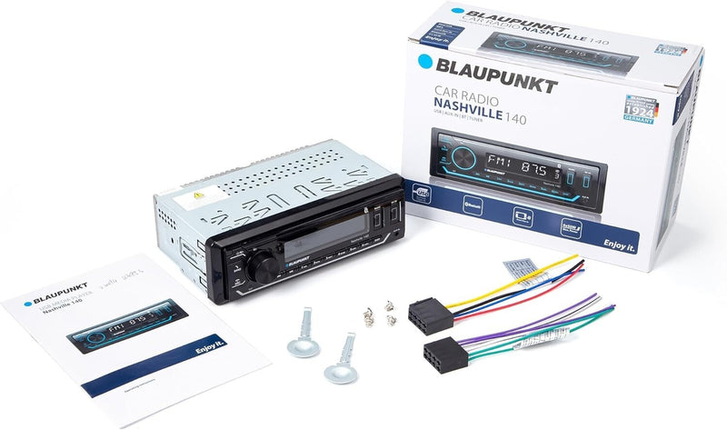 Blaupunkt Nashville 140 Mechless AM/FM Receiver with Bluetooth & USB Inputs