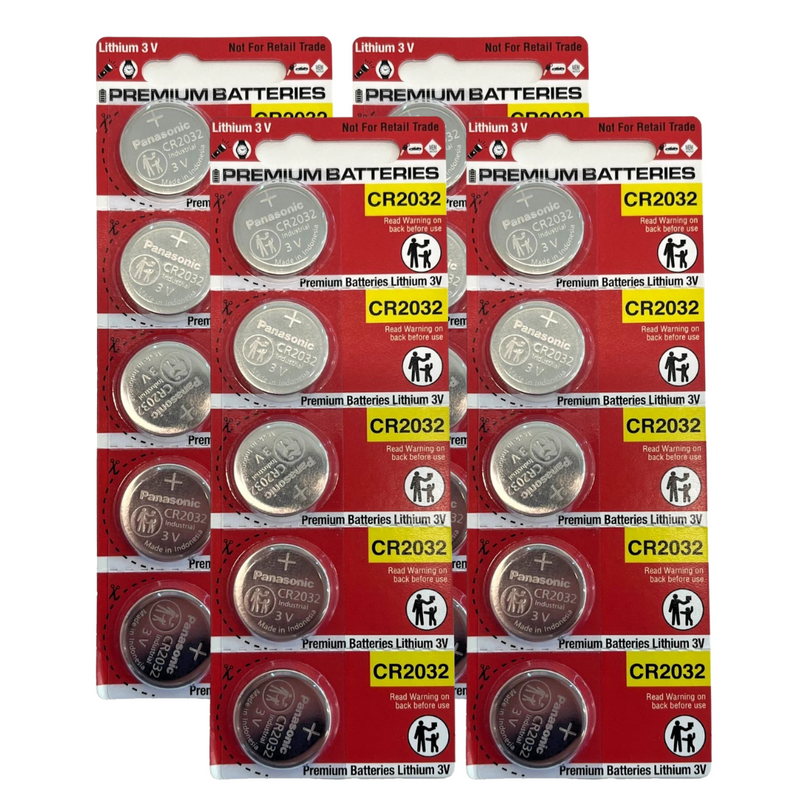 20x Panasonic CR2032 INDUSTRIAL Lithium Battery 3V Coin Cell SUPER FRESH