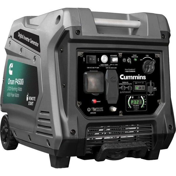 Cummins Onan P4500I Portable Inverter Generator, Power Inverter Dual 5V USB Port