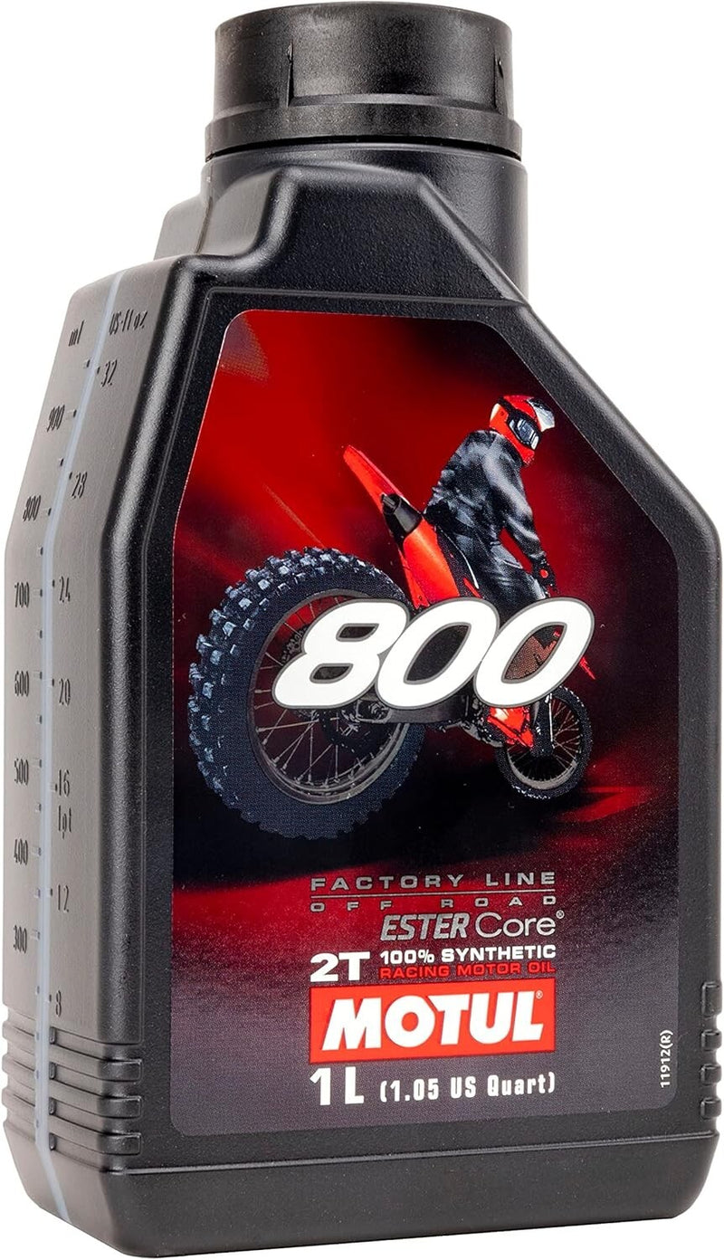 Motul 800 2T Off-Road 100% Synthetic Racing Motor Oil 1L