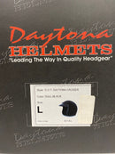 Daytona Cruiser Dull Black Open Face DOT Motorcycle Helmet DC1-B-L  Size LG