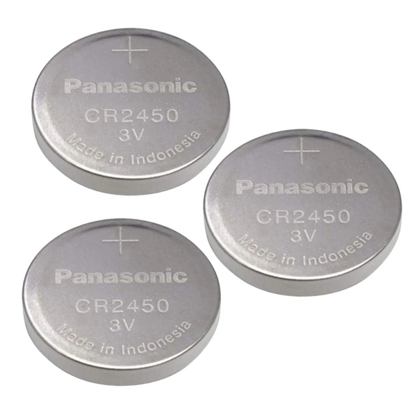 Panasonic Cr2450 Cr 2450 Lithium 3v Battery 3V SUPER FRESH (Pack of 3)