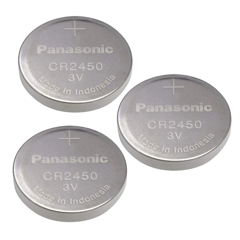 Panasonic Cr2450 Cr 2450 Lithium 3v Battery 3V SUPER FRESH (Pack of 3)