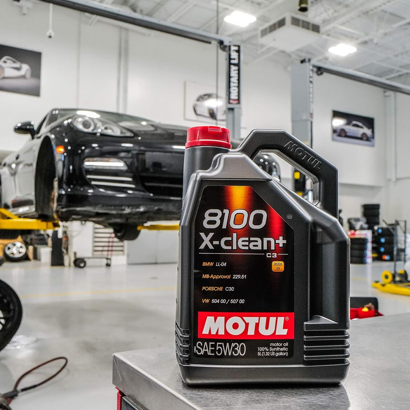 Motul 8100 X-Clean+ 5W-30 Full Synthetic Car Engine Oil 5L