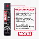 Motul Chain Care Kit – Motorcycle Chain Lube & Cleaner Set – C1 + C2 MC Care System