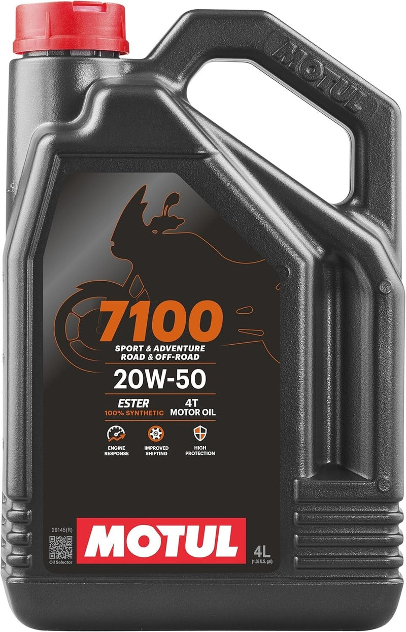 Motul 7100 Sport & Adventure 4T 20W50 Ester Synthetic Motorcycle Oil 4L