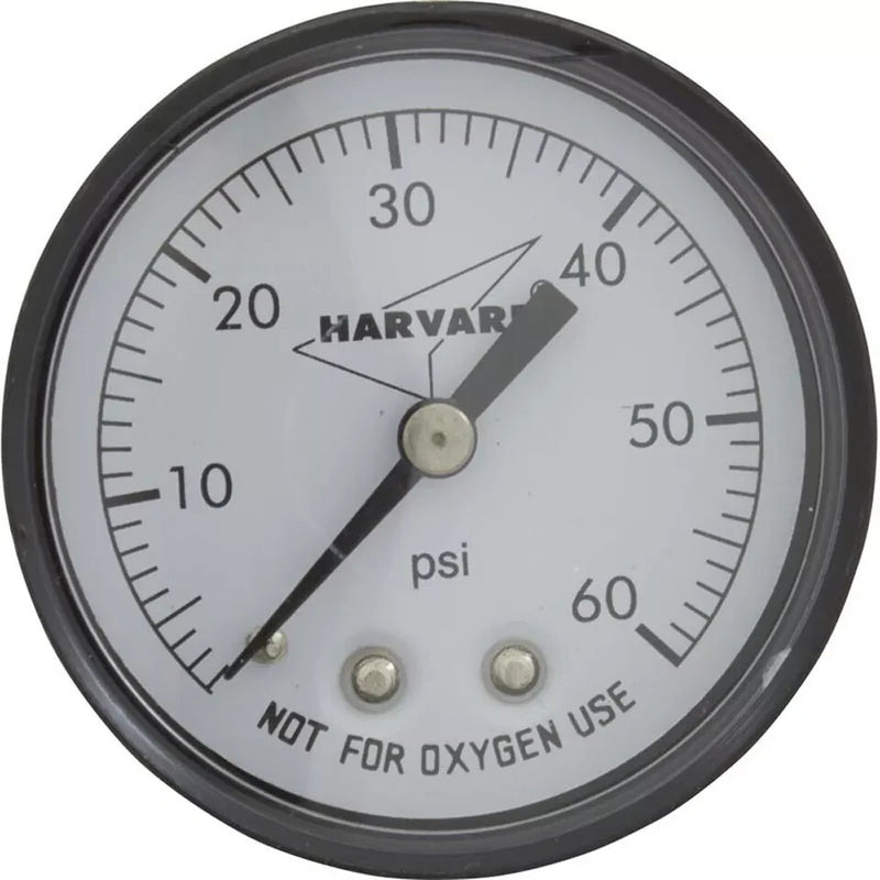 Horizon Spa & Pool Parts IPPG602-4B Pressure Gauge, 1/4"mpt, 0-60psi, Back Mount