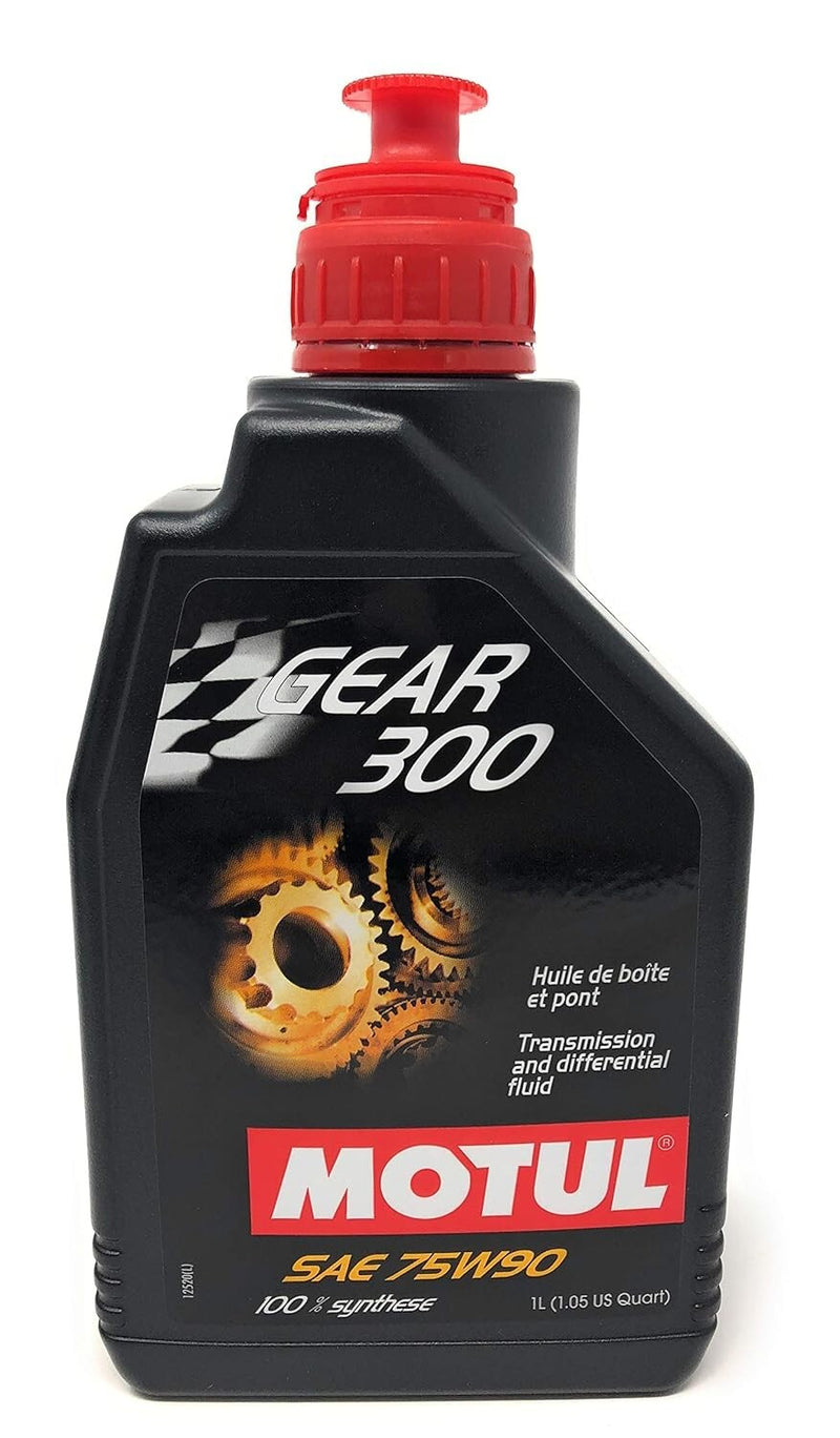 Motul 105777 GEAR 300 75W90 100% Synthetic Gear Tans Diff Oil 2L (2 Pack)