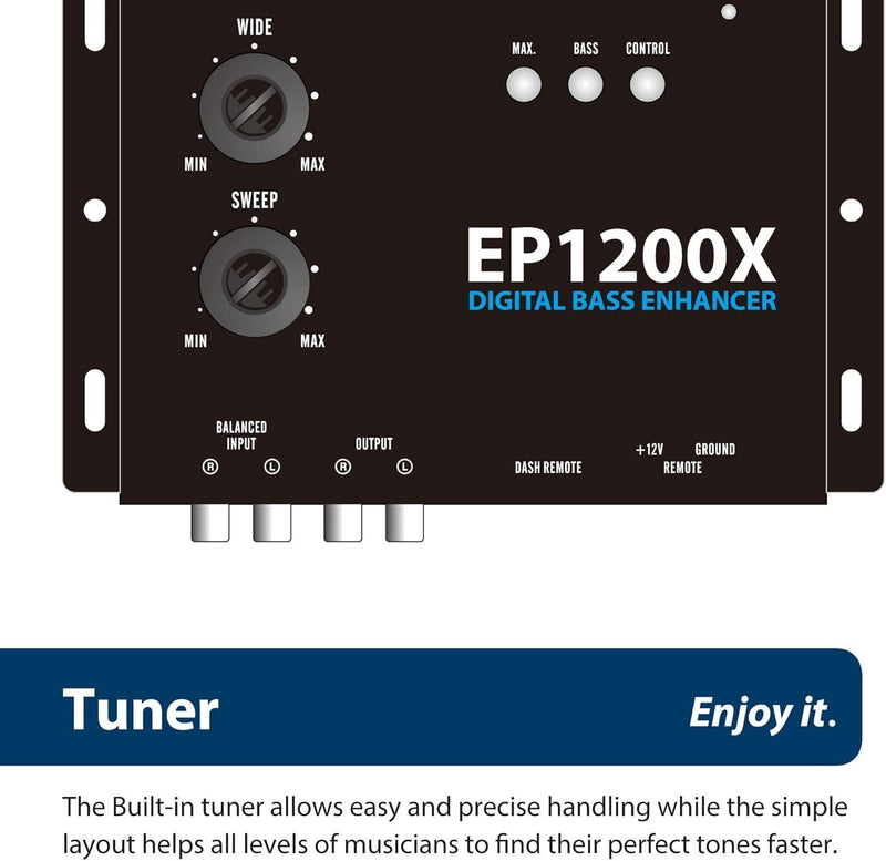 Blaupunkt EP1200X Digital Bass Enhancer Bass Reconstruction Processor w/ Remote