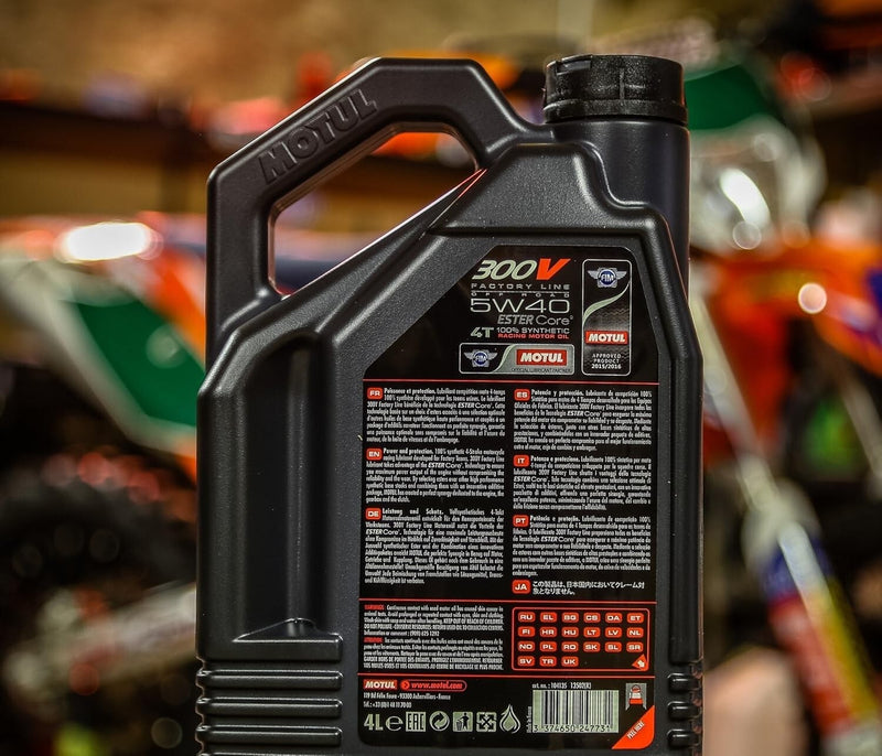 Motul 300V 5W-40 4T Full Synthetic Motorcycle Engine Oil 4L