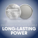 Panasonic CR2032 CR 2032 Lithium Battery 3V Coin Cell Car Key 2x FRESH (4 Packs)