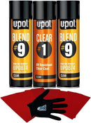 Epic UPOL blend 1 Clear Coat and blend 9 Clear Fade Out Reducer bundle w gloves,