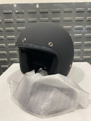 Daytona Cruiser Dull Black Open Face DOT Motorcycle Helmet DC1-B-L  Size LG