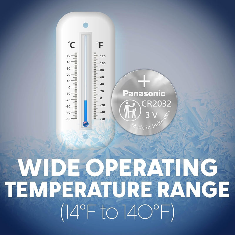 Panasonic CR2032 CR 2032 Lithium Battery 3V Coin Cell Car Key 2x FRESH (8 Packs)