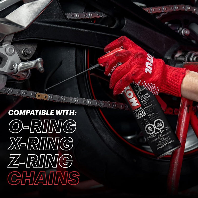 Motul Chain Clean 103243 – 9.8oz Motorcycle Chain Cleaner (Universal Fit)