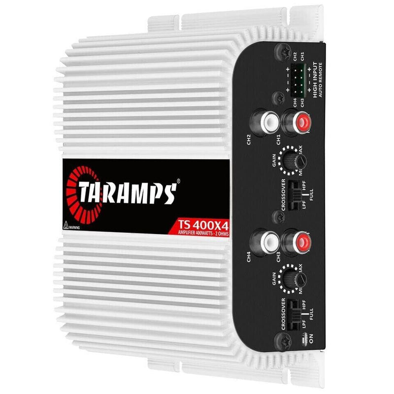 10x Taramps TS 400x4 Automatic High Level Input 400 Watt RMS 4 Channel Amplifier