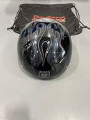 Daytona Skull CAP-W/ CROSS BONES Open Face Motorcycle DOT Helmet