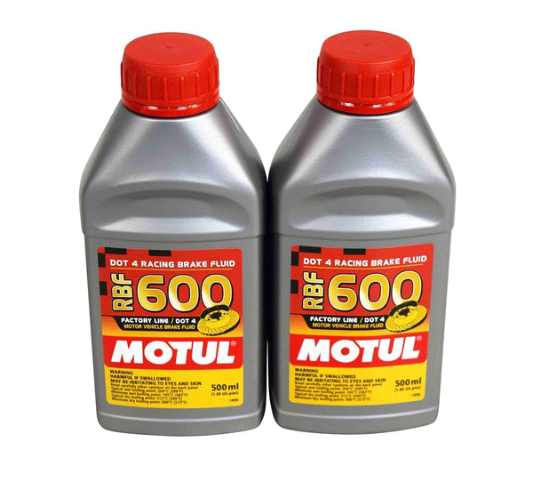 Motul RBF 600 DOT 4 Factory Line Synthetic Brake Fluid – 500ml 2-Pack