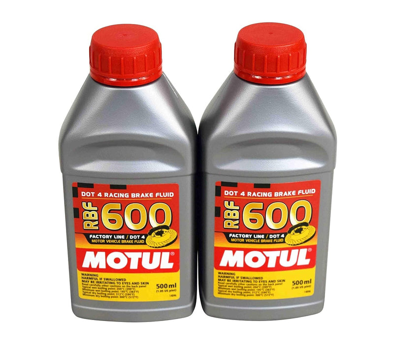 Motul RBF 600 DOT 4 Factory Line Synthetic Brake Fluid – 500ml 2-Pack